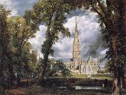John Constable Salisbury Cathedral from the Bishop-s Grounds Sweden oil painting artist